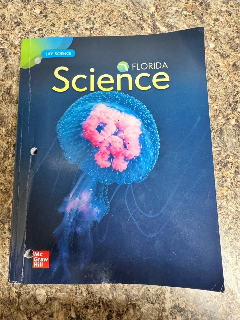 Florida Science Life Science Textbook by McGraw Hill - Blue Cover